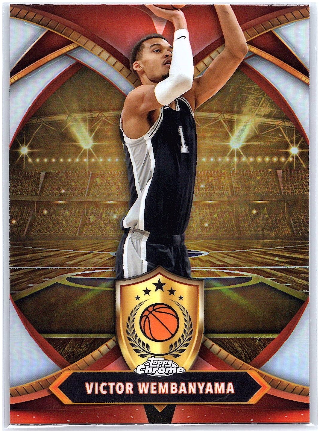 2024-25 Topps Chrome #BOD-13 Victor Wembanyama Ball of Duty Refractor