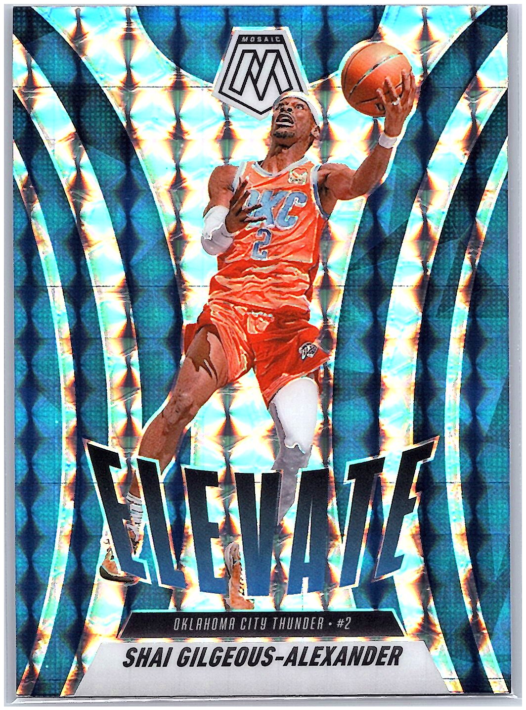 2024-25 Panini Mosaic #25 Shai Gilgeous-Alexander Elevate Mosaic