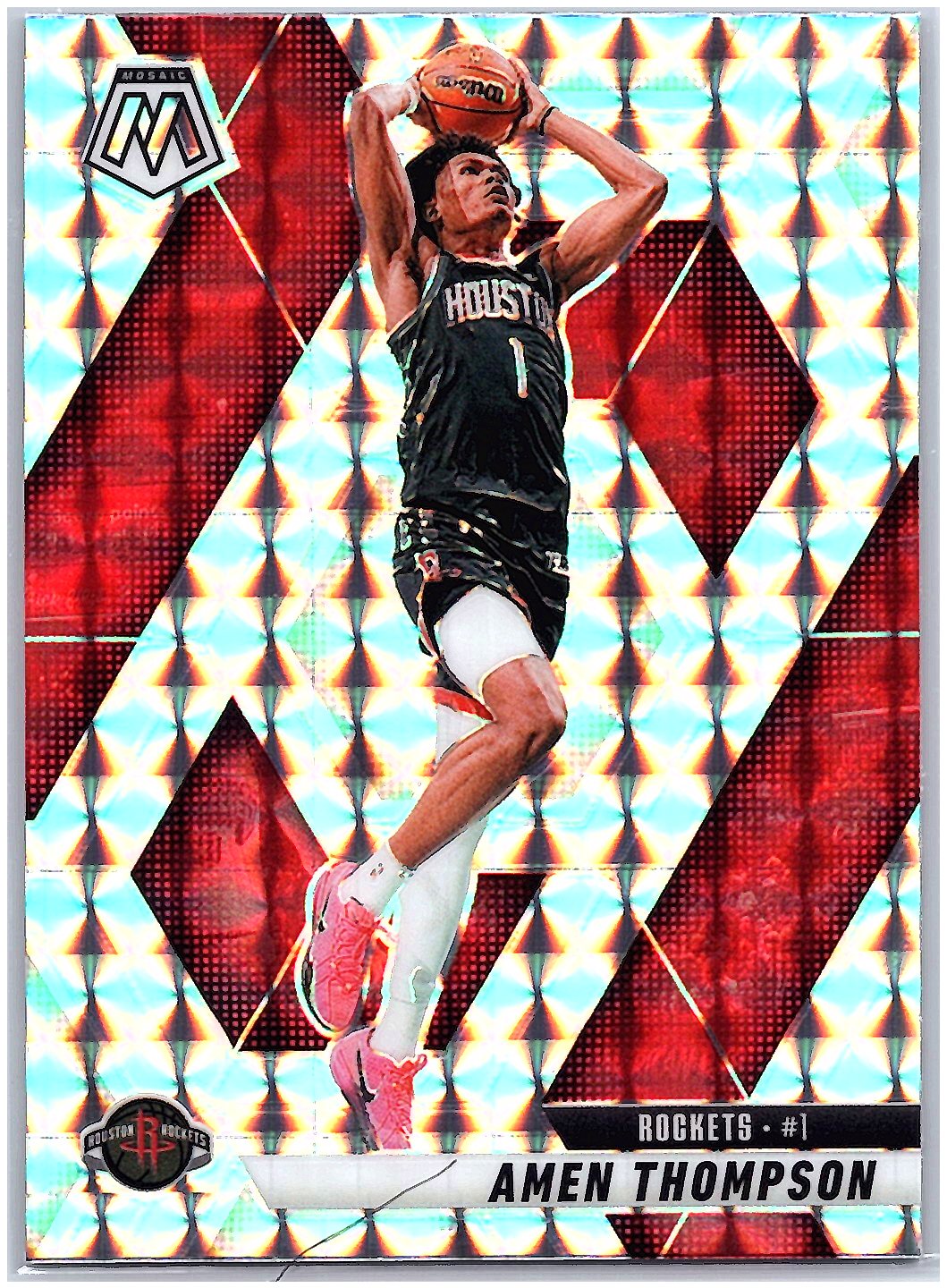 2024-25 Panini Mosaic #10 Amen Thompson Silver