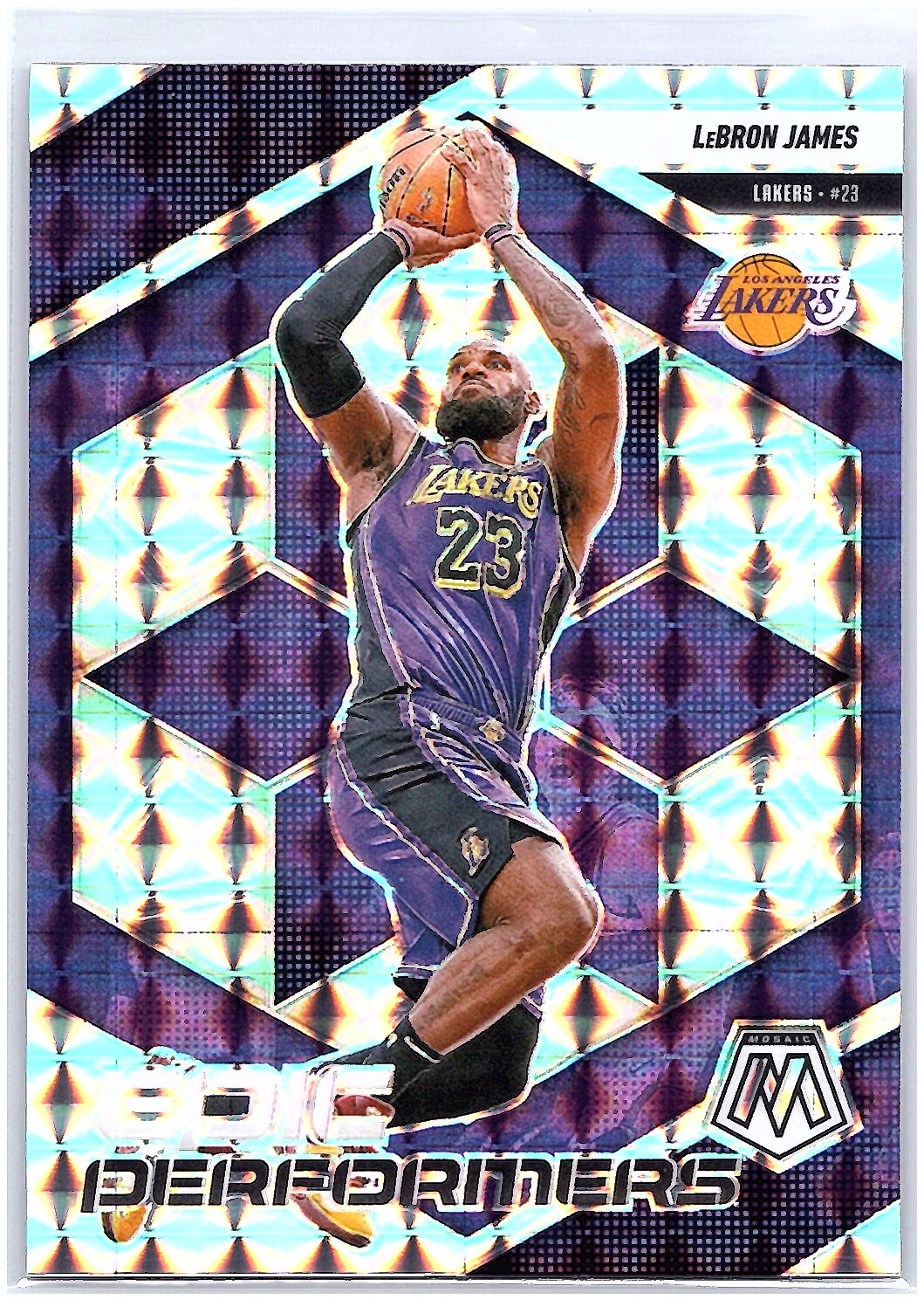 2024-25 Panini Mosaic #2 LeBron James Epic Performers Mosaic