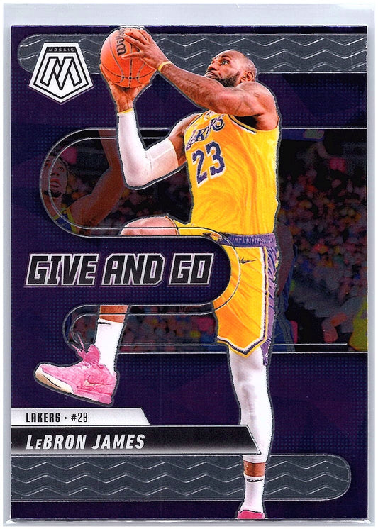2024-25 Panini Mosaic #1 LeBron James Give and Go