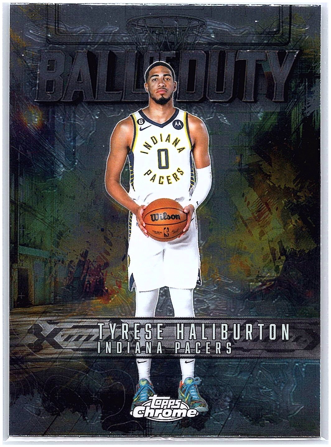 2025-26 Topps Chrome #BD-12 Tyrese Haliburton Ball of Duty