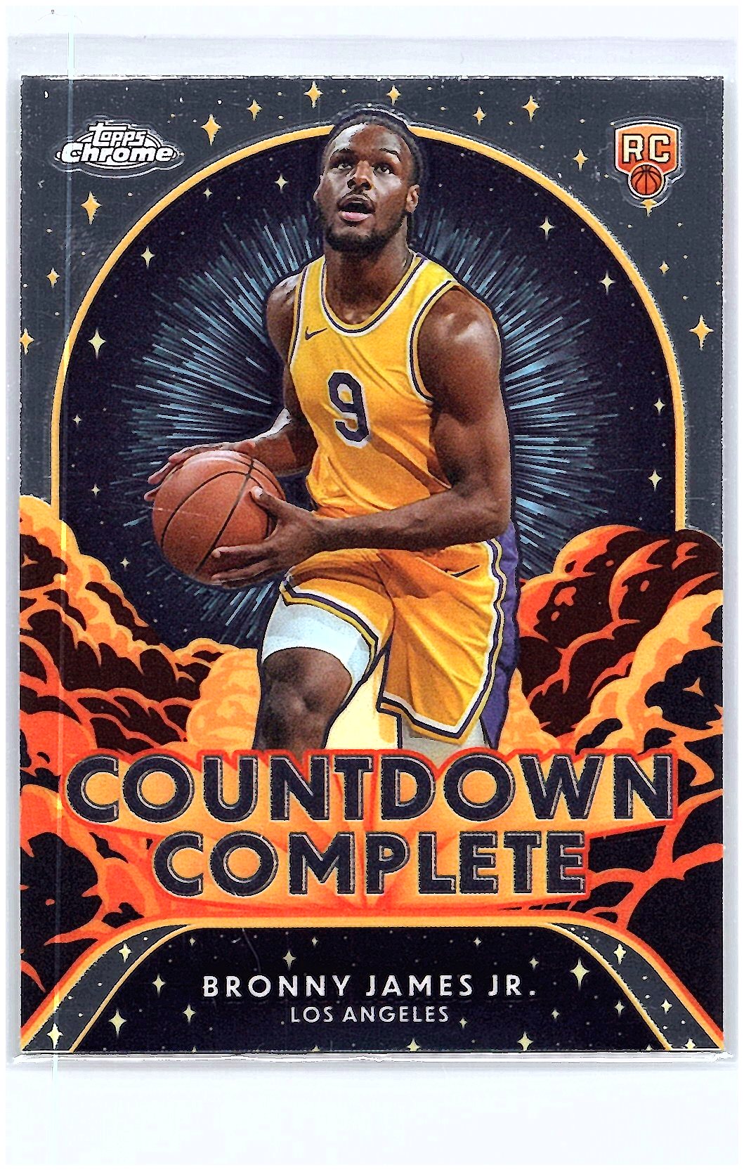 2025-26 Topps Chrome #CC-25 Bronny James Jr. Countdown Complete
