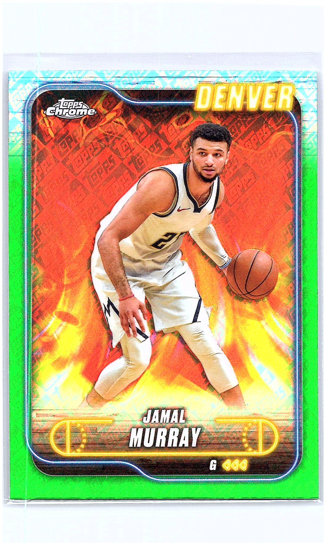 2024-25 Topps Chrome #34 Jamal Murray Topps Green Refractor