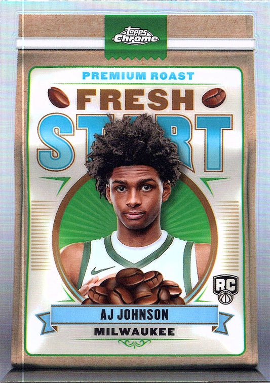 2024-25 Topps Chrome #FS-13 AJ Johnson Fresh Start