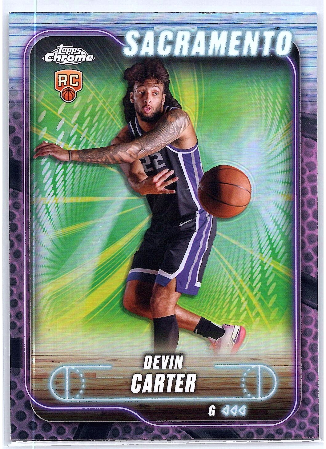 2024-25 Topps Chrome #134 Devin Carter Refractor