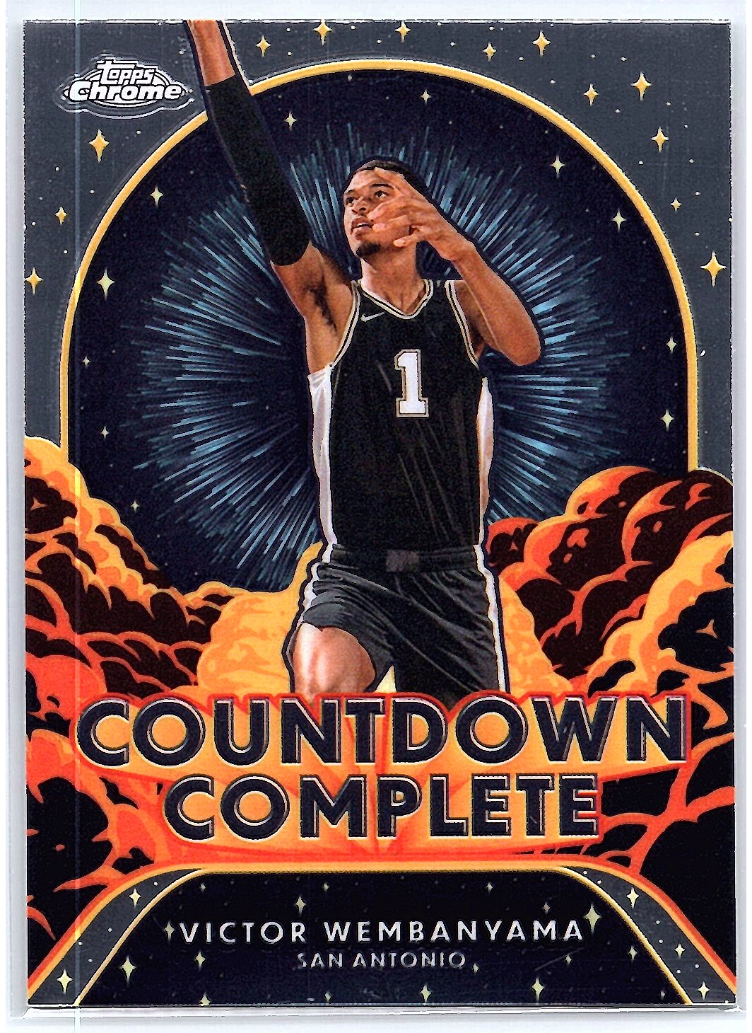 2024-25 Topps Chrome #CC-1 Victor Wembanyama Countdown Complete