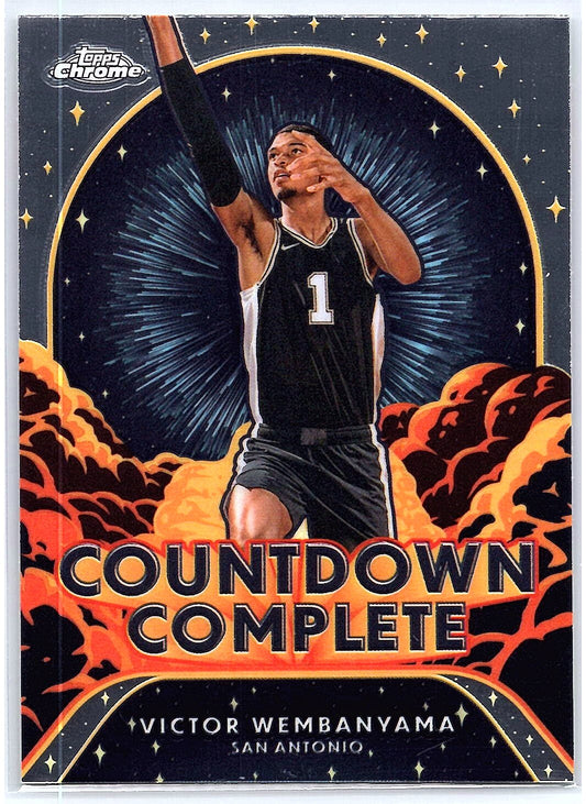 2024-25 Topps Chrome #CC-1 Victor Wembanyama Countdown Complete