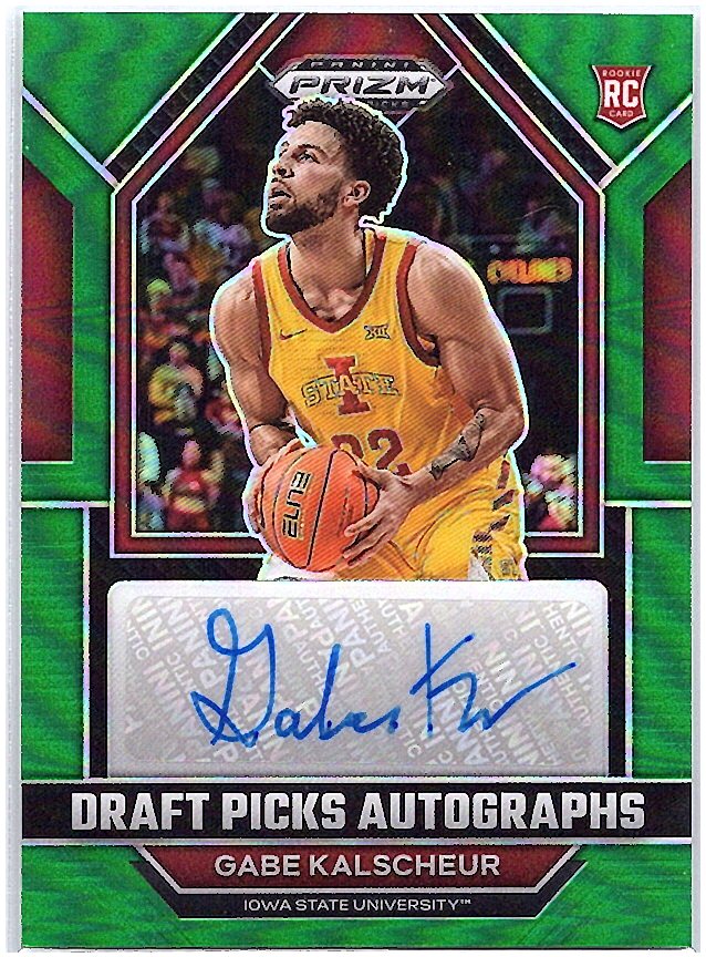 2023 Panini Prizm #DPA-GBK Gabe Kalscheur Active Picks Autographs Green