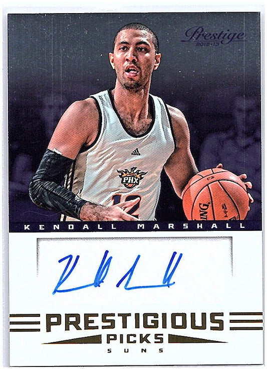 2012-13 Panini Prestige #57 Kendall Marshall Prestigious Picks Signatures