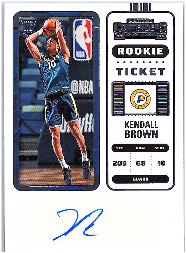 2022-23 Panini Contenders #152 Kendall Brown Season Ticket Retail