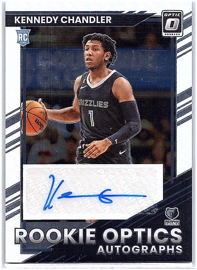 2022-23 Donruss Optic #ROA-KCH Kennedy Chandler Rookie Optics Autographs #/99