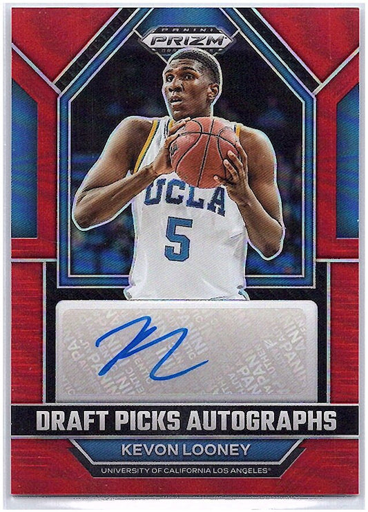 2023 Panini Prizm #DPA-KVL Kevon Looney Active Picks Autographs Red #/149