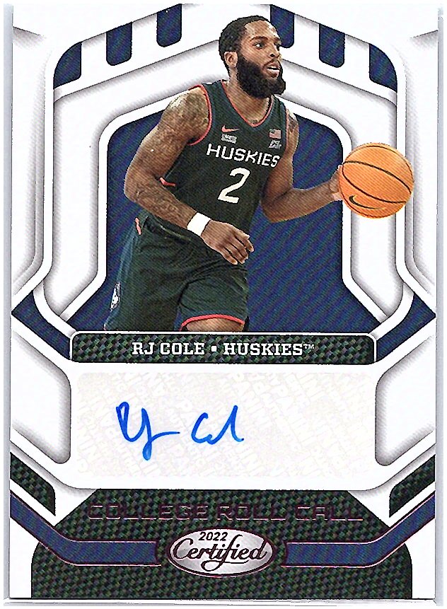 2022 Panini Active Picks #CRC-RJC RJ Cole College Roll Call Autographs Black