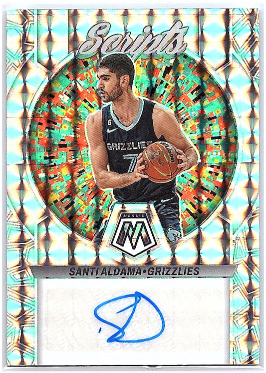 2022-23 Panini Mosaic #MS-SAN Santi Aldama Scripts