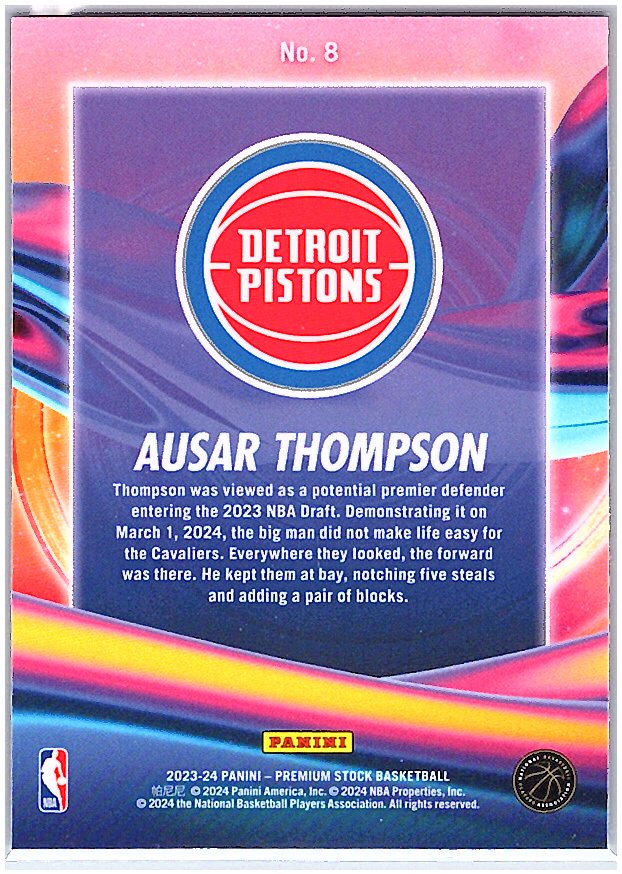 2023-24 Hoops Premium Stock #8 Ausar Thompson Anti Gravity