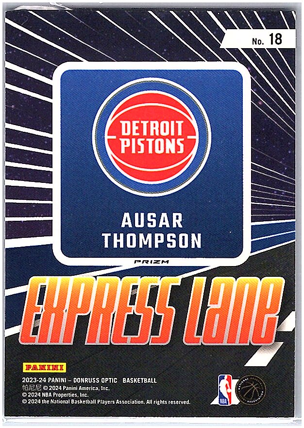 2023-24 Donruss Optic - Express Lane Holo #18 Ausar Thompson