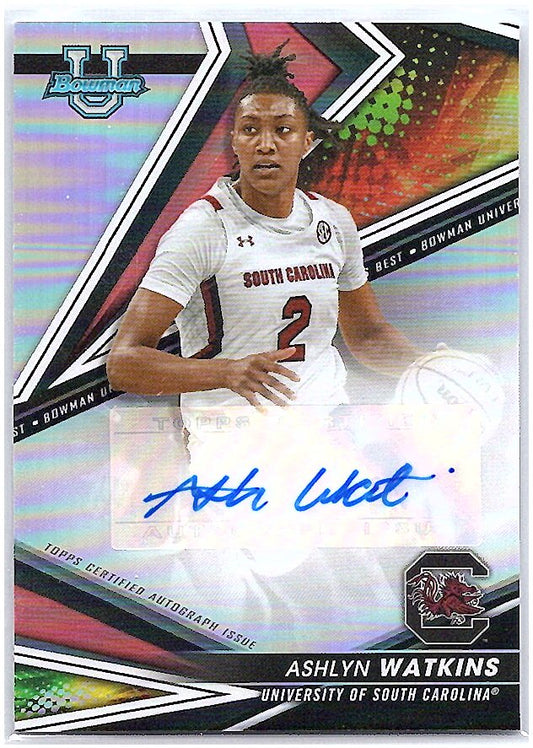 2022-23 Bowman #BOA-AW Ashlyn Watkins Best of 2022 Autographs Refractors