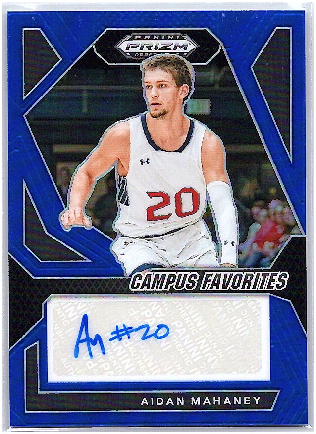 2024 Panini Prizm Active Picks Signatures Prizms Blue #CFS-AMH Aidan Mahaney