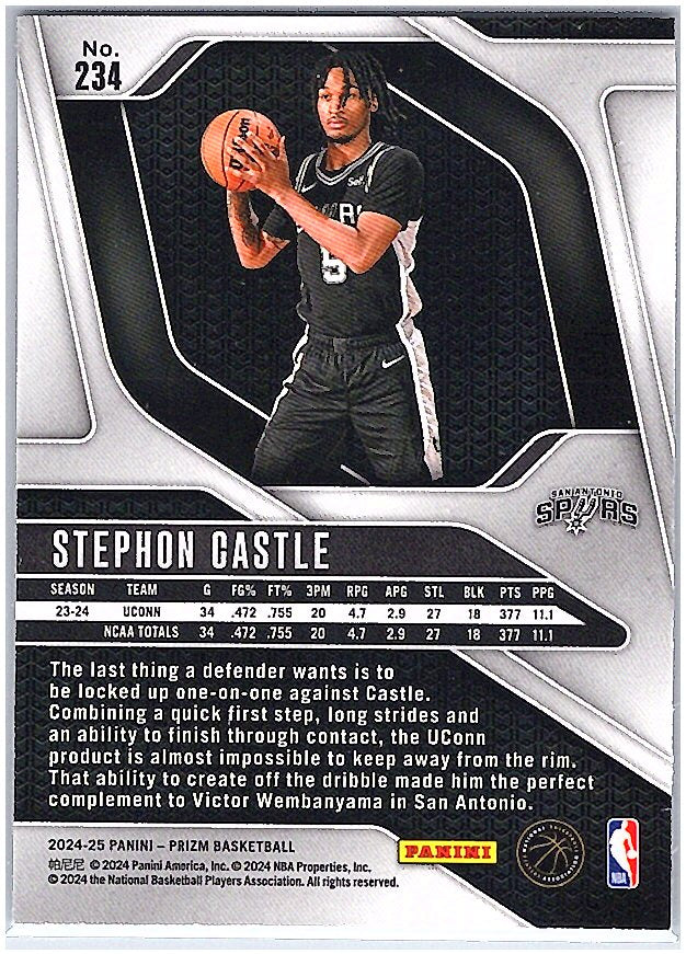 2024-25 Panini Prizm #234 Stephon Castle