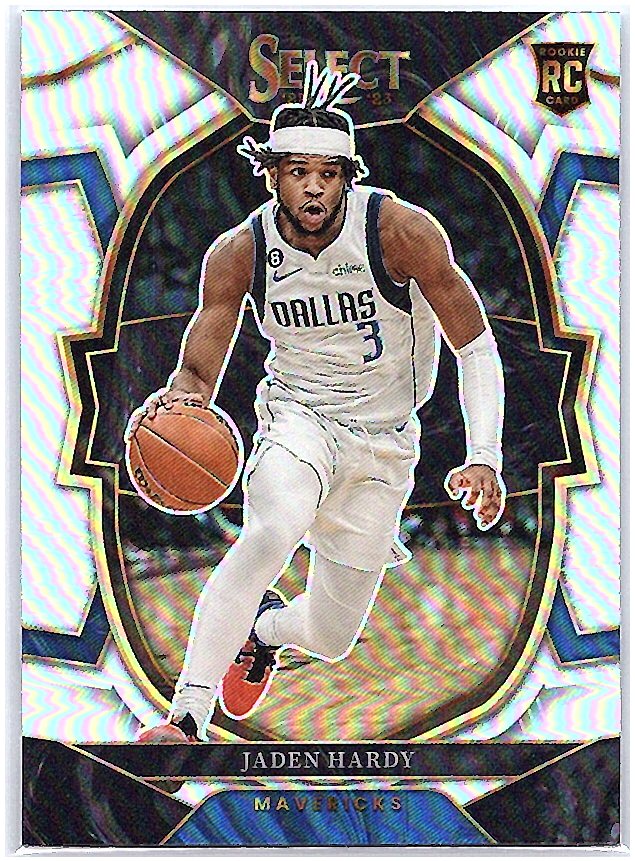 2022-23 Panini Select #80 Jaden Hardy Silver Prizms