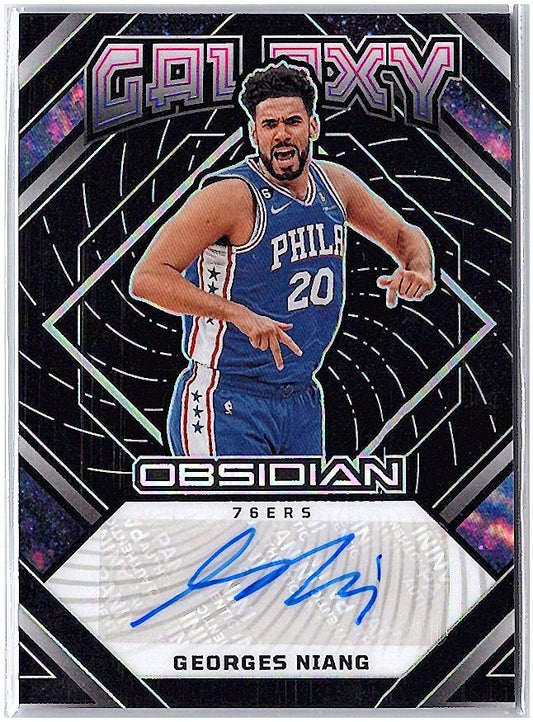 2022-23 Panini Obsidian #GI-GNP Georges Niang Galaxy Ink #/149