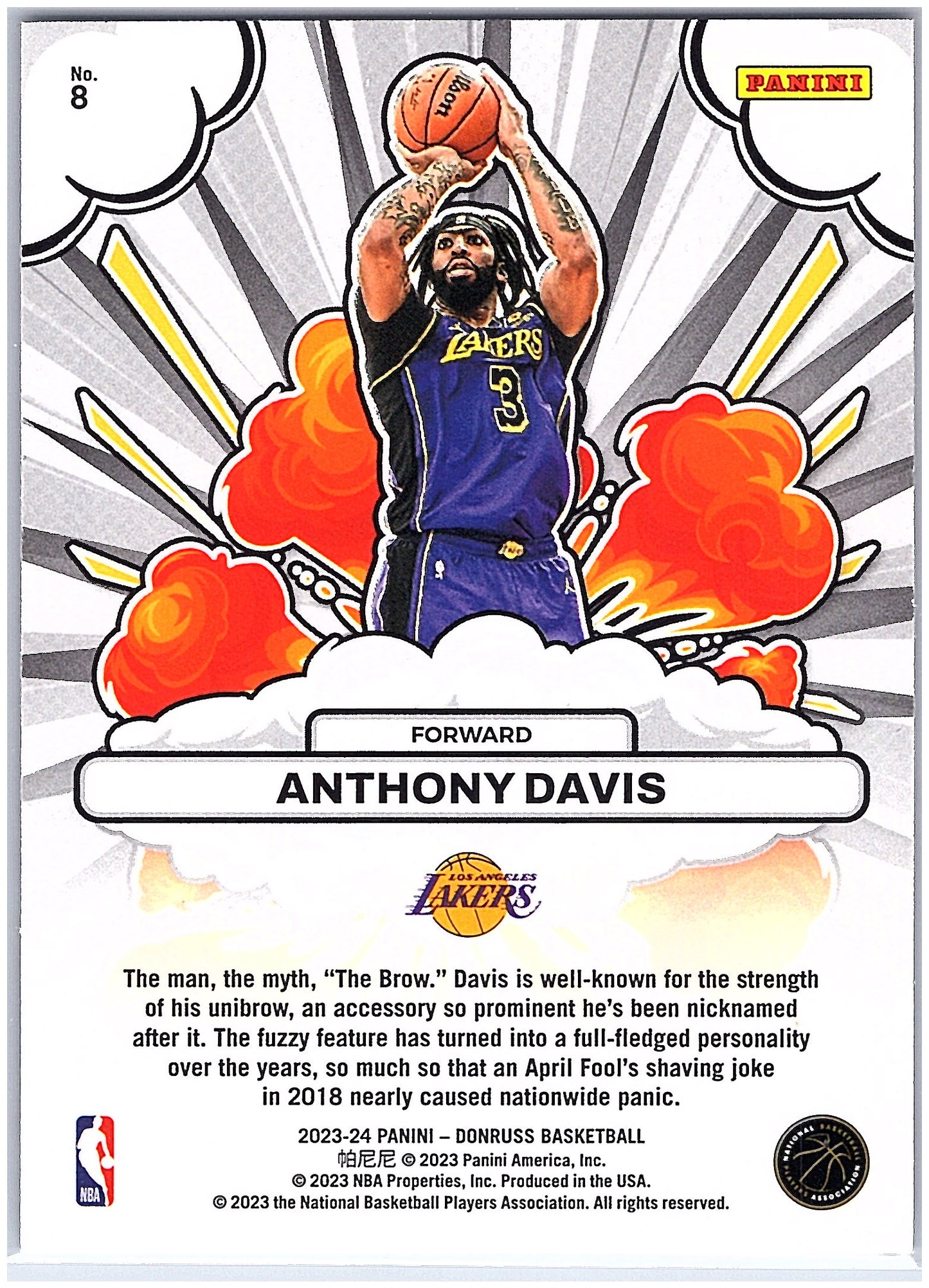 2023-24 Donruss #8 Anthony Davis Bomb Squad
