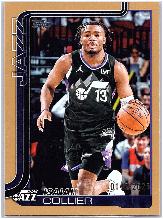 2025-26 Topps #133 Isaiah Collier Gold #/2025