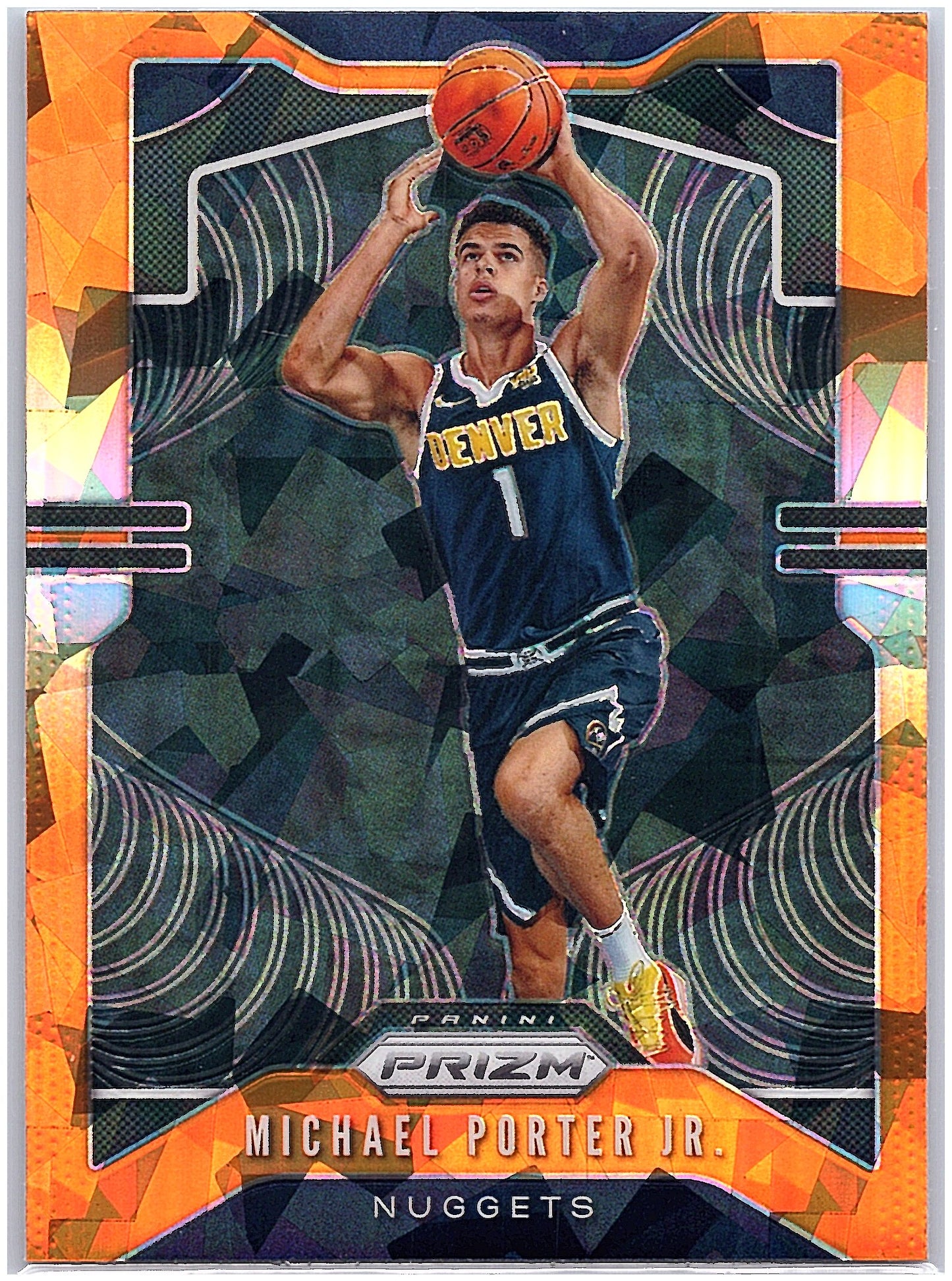 2019-20 Panini Prizm #88 Michael Porter Jr. Prizms Orange Ice