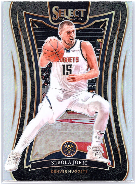 2024-25 Panini Select #313 Nikola Jokic Silver Prizm