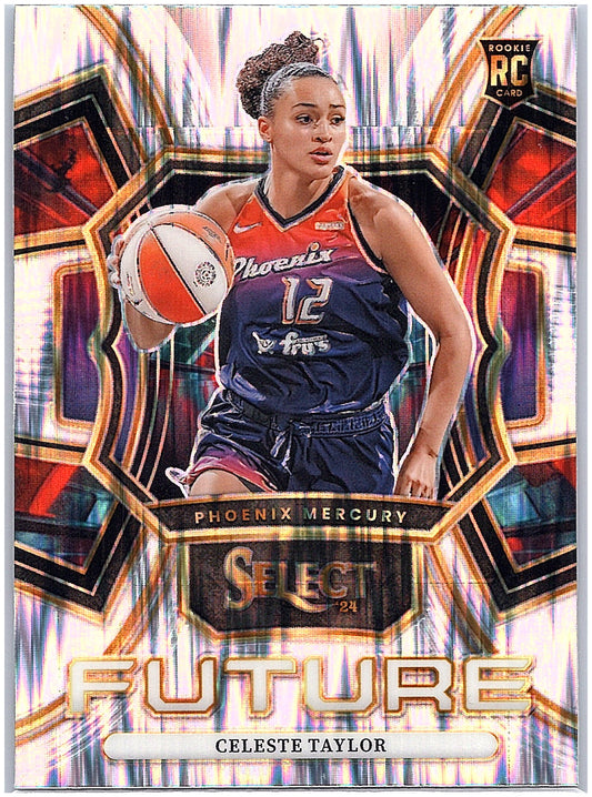 2024 Panini Select WNBA #24 Celeste Taylor Select Future Prizms Flash