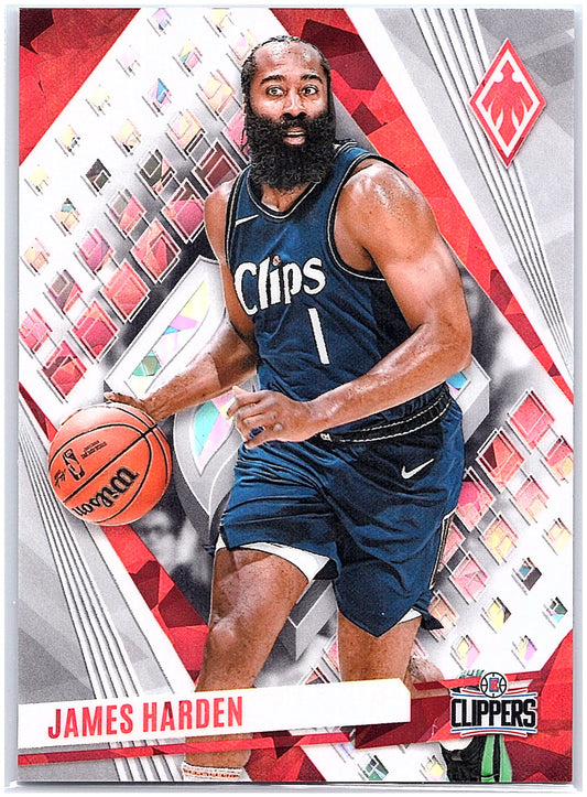 2023-24 Panini Phoenix #189 James Harden Phoenix White Ice #/125