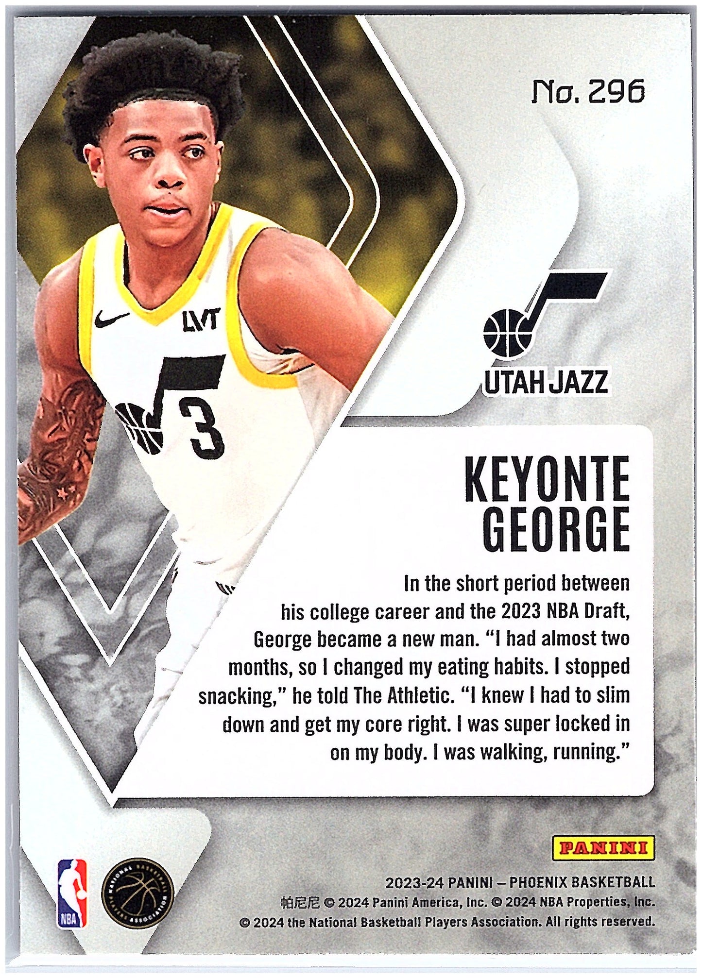 2023-24 Panini Phoenix #296 Keyonte George Phoenix Red Ice