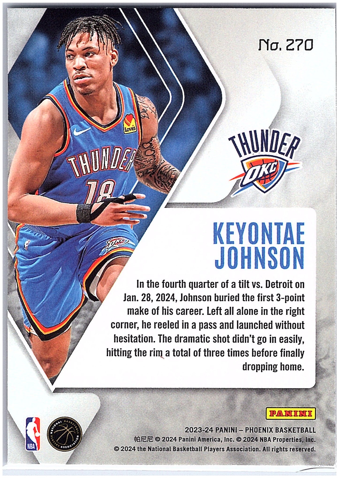 2023-24 Panini Phoenix #270 Keyontae Johnson Phoenix Red Ice