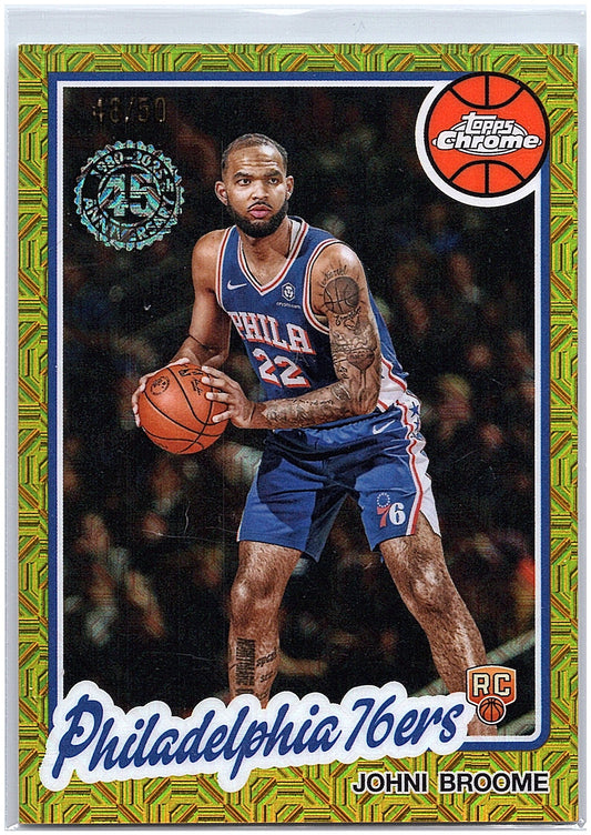 2025-26 Topps #TC-JO Johni Broome 80-81 Topps Chrome Gold Mojo Refractor