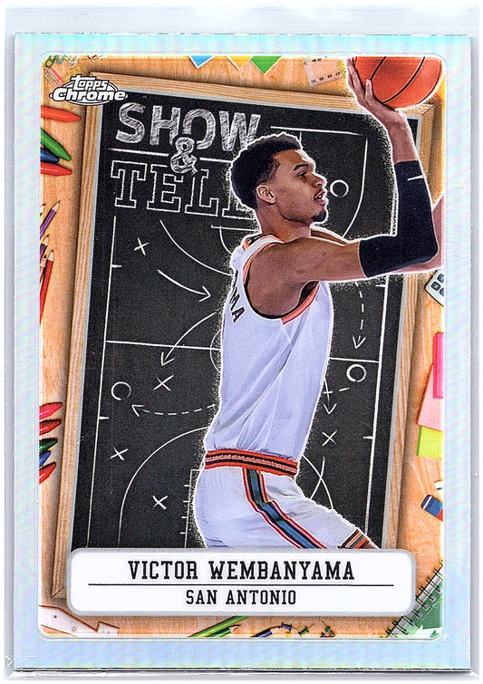 2024-25 Topps Chrome - Show and Tell Refractor #ST-9 Victor Wembanyama