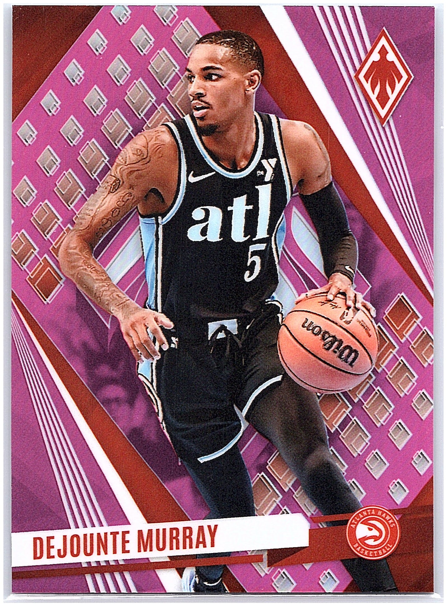 2023-24 Panini Phoenix #207 Dejounte Murray Pink #/175