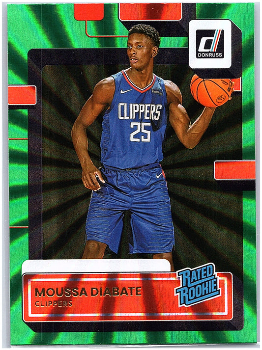 2022-23 Donruss #237 Moussa Diabate Holo Laser Green