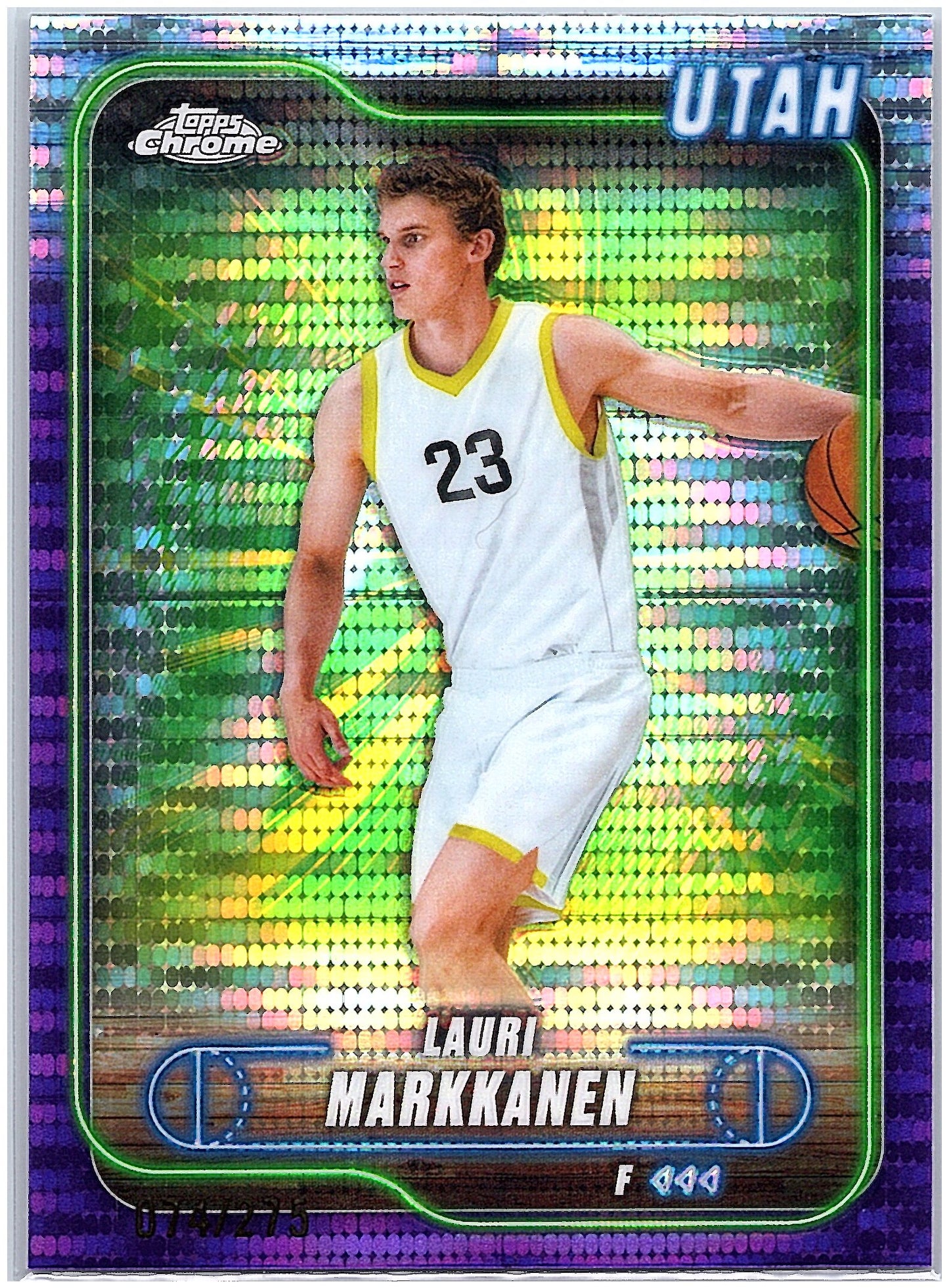 2024-25 Topps Chrome #37 Lauri Markkanen Purple Refractor