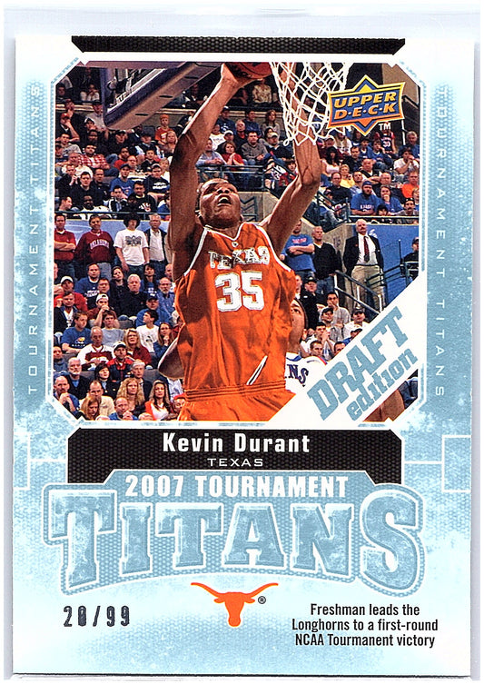 2009-10 Upper Deck Draft Edition #TT-KD Kevin Durant Tournament Titans Blue #/99