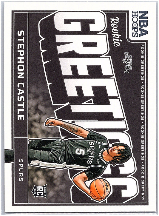 2024-25 Hoops #13 Stephon Castle Rookie Greetings