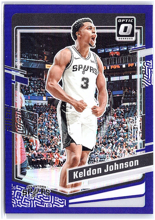2023-24 Donruss Optic #112 Keldon Johnson Purple