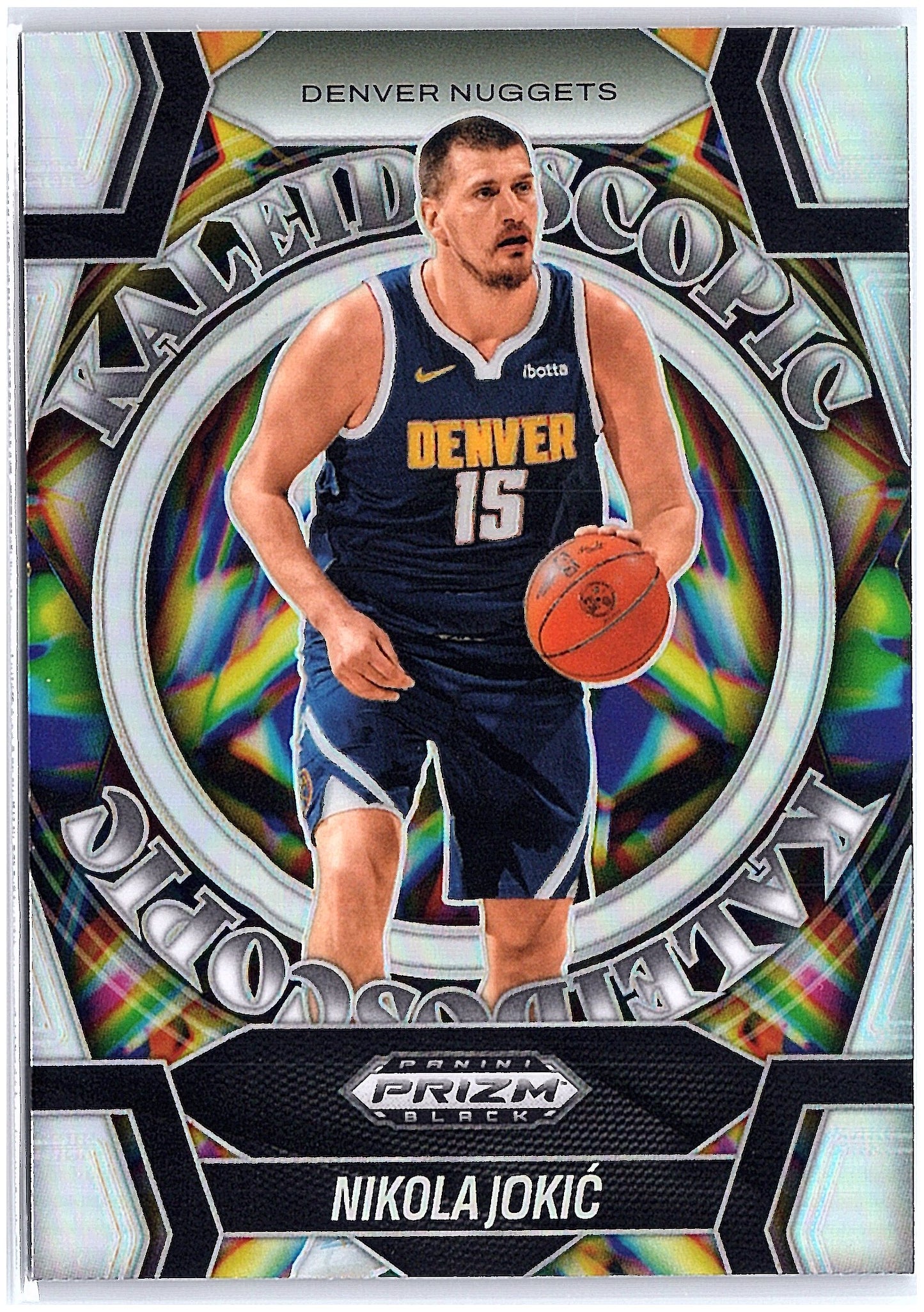 2024-25 Panini Prizm Black #8 Nikola Jokic Kaleidoscopic Prizms Silver