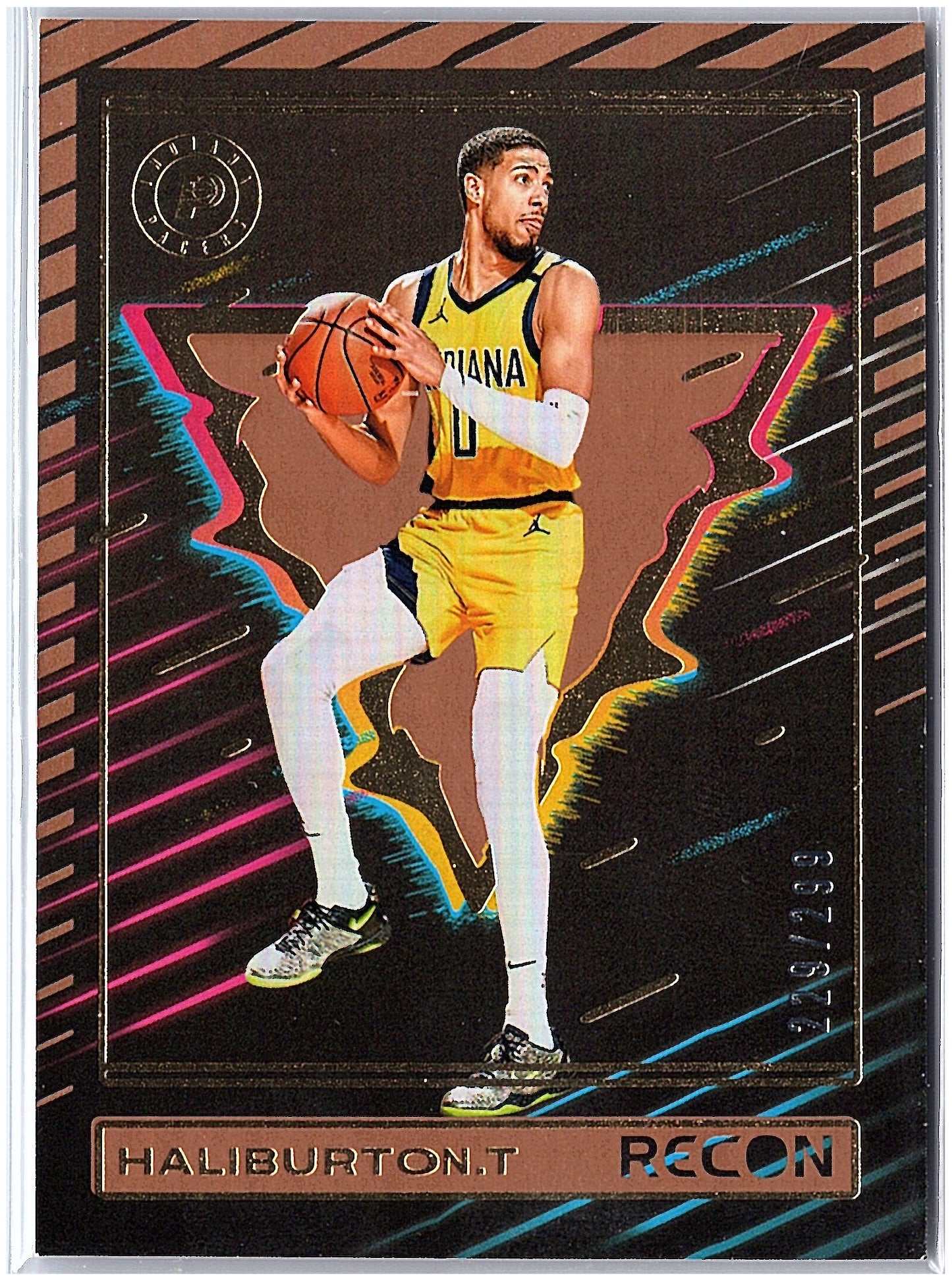 2023-24 Panini Recon #46 Tyrese Haliburton Holo Bronze #/299
