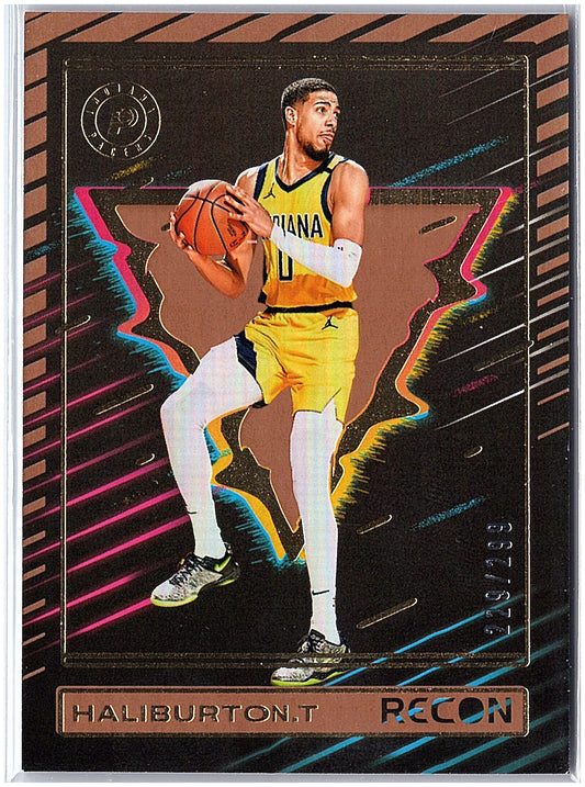 2023-24 Panini Recon #46 Tyrese Haliburton Holo Bronze #/299