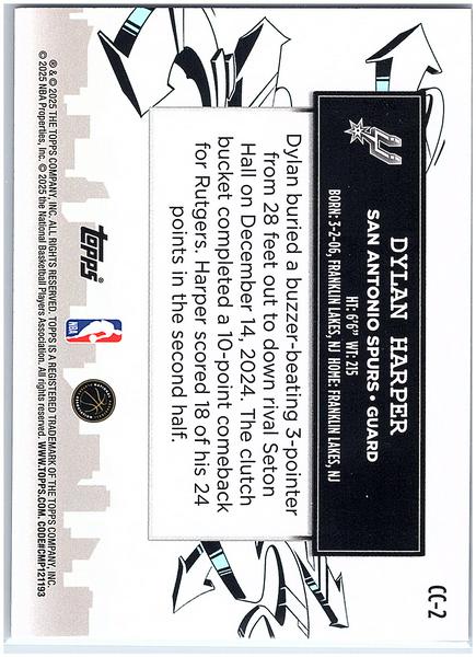 2025-26 Topps #CC-2 Dylan Harper Clutch City Prospects