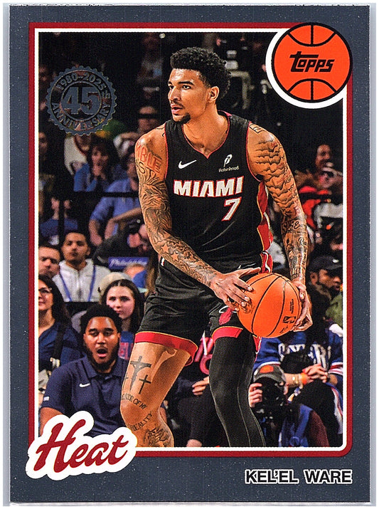 2025-26 Topps #80BK-27 Kel'el Ware 1980-81 Topps Basketball