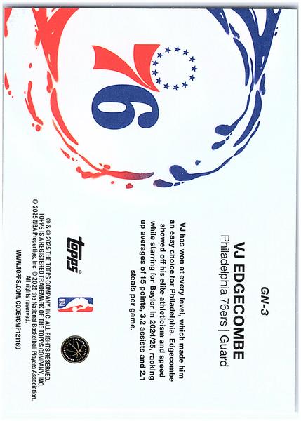 2025-26 Topps #GN-3 VJ Edgecombe Generation Now