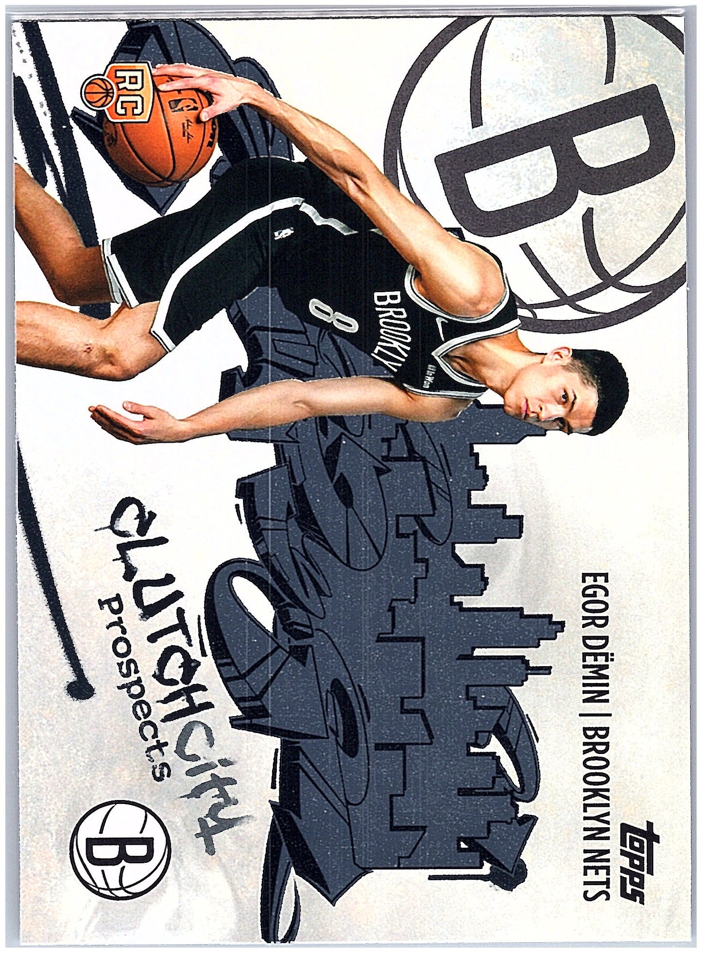 2025-26 Topps #CC-8 Egor Dëmin Clutch City Prospects Holo Foil