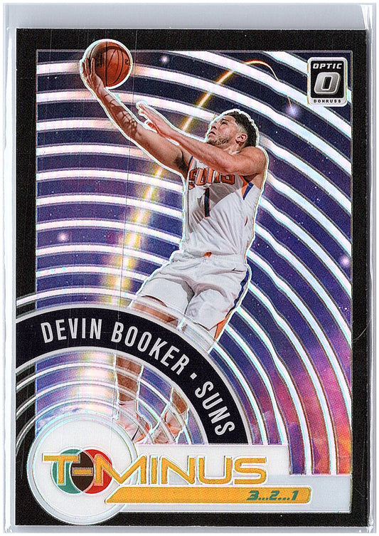 2020-21 Donruss Optic #12 Devin Booker T-Minus 3...2...1 Holo